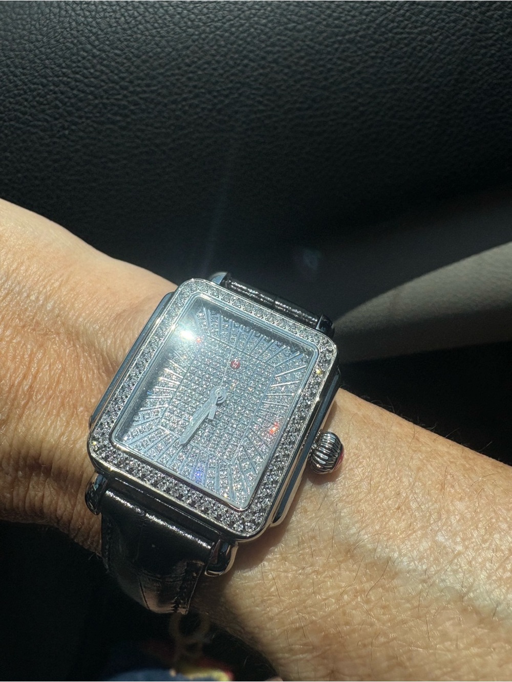 Michele SS 1.5-1 Diamond count. R-20M16 DECO working 32mm alligator band 6-8"